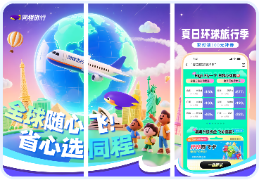 AppLens provides rich Custom Product Page (CPP) creatives including Tongcheng Travel Summer Global Travel promotions, Global Flexible Flights, Hassle-free Choice with Tongcheng
